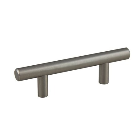 Crown 4" Bar Cabinet Pull with 2-1/2" Center to Center Diameter Satin Nickel Finish CHP104SN